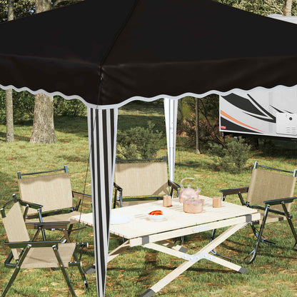 Tenda per feste a pop-up 288 x 288 x 245 cm Nero Tessuto Oxford | homemem39