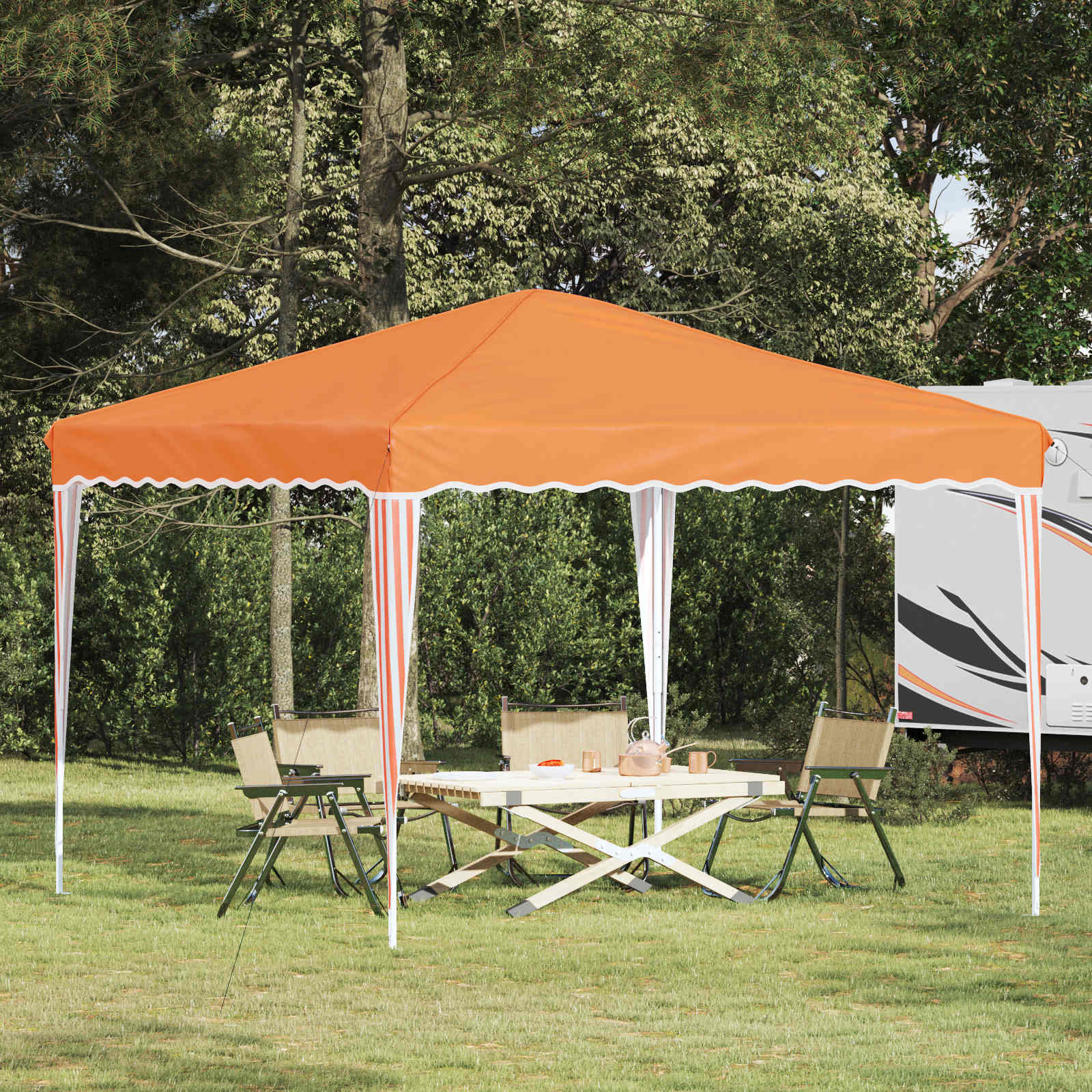 Tenda per feste a pop-up 288 x 288 x 245 cm Arancione | homemem39