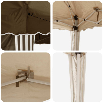 Tenda per feste a pop-up 288 x 288 x 245 cm Tortora