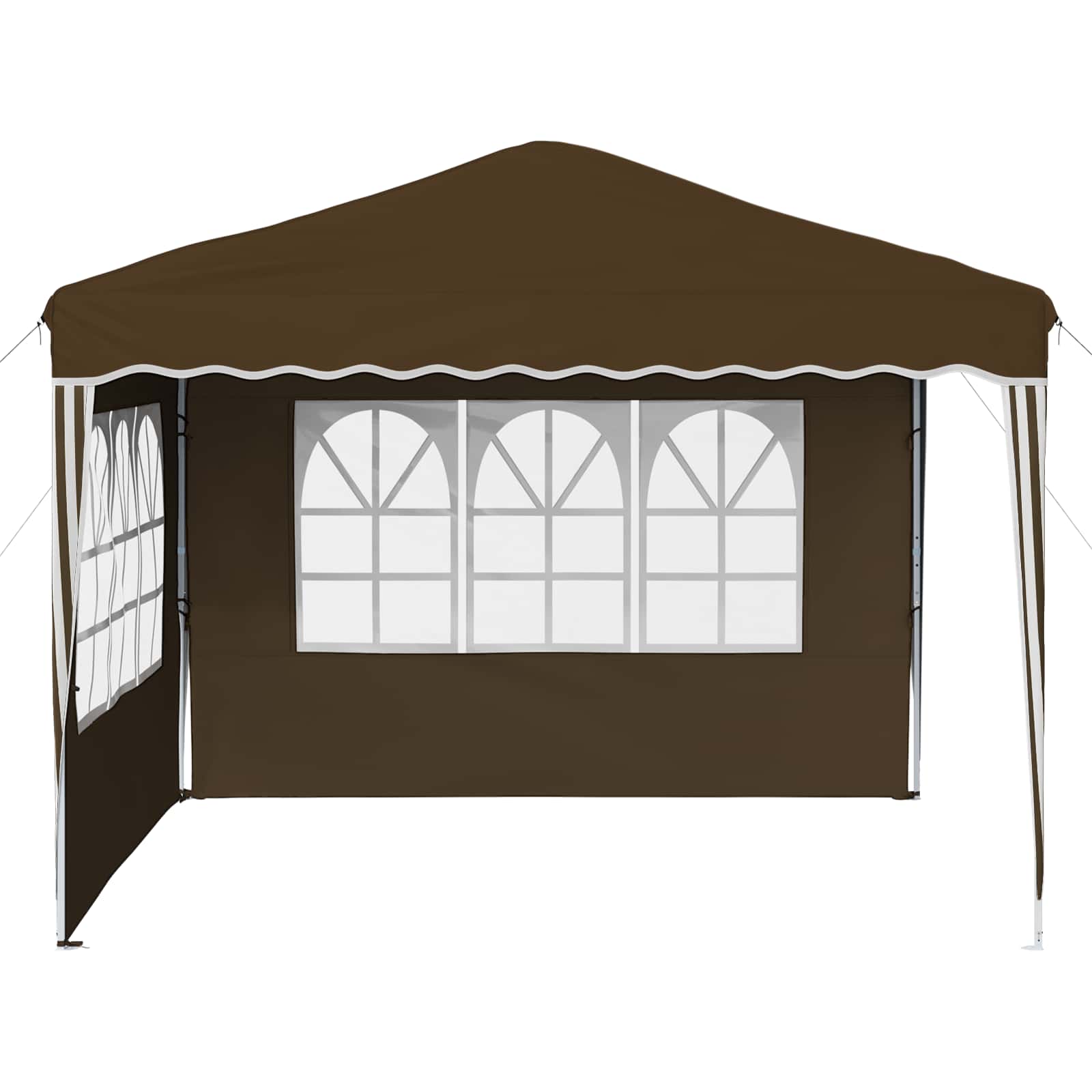 Tenda per feste a pop-up 288 x 288 x 245 cm Tortora | homemem39