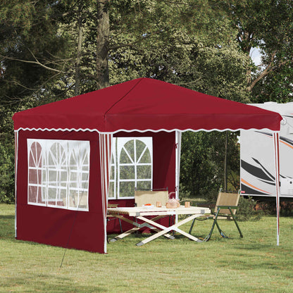 Tenda per feste a pop-up 288 x 288 x 245 cm Borgogna
