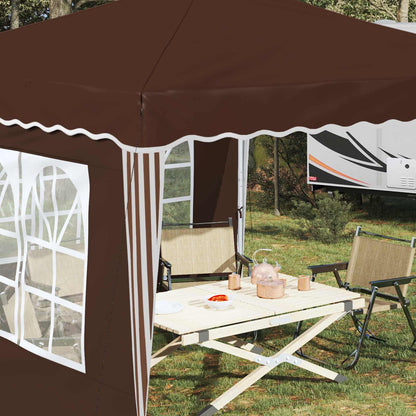 Tenda per feste a pop-up 288 x 288 x 245 cm Marrone | homemem39