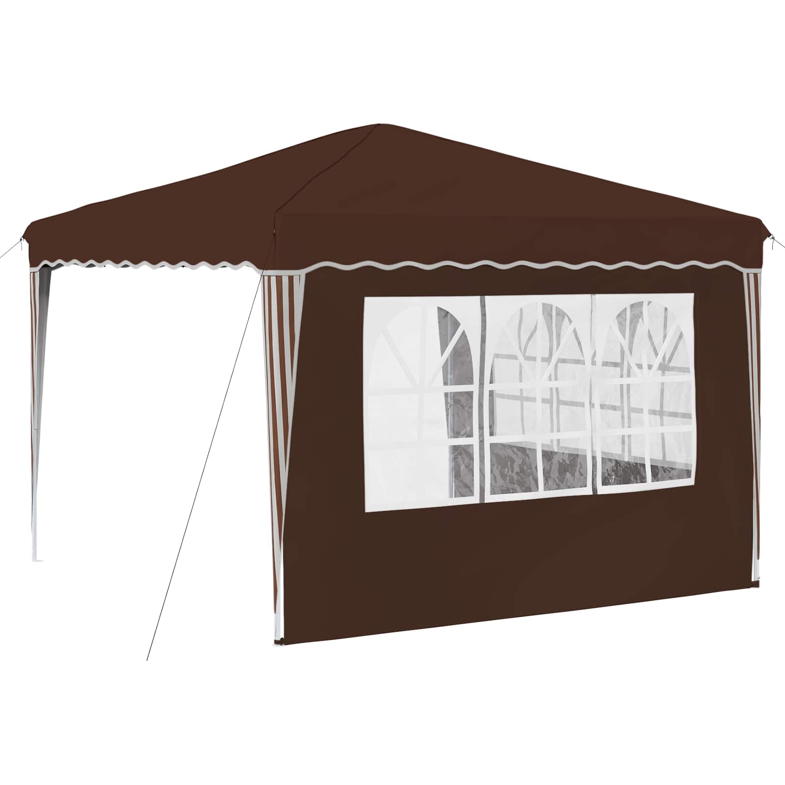 Tenda per feste a pop-up 288 x 288 x 245 cm Marrone | homemem39