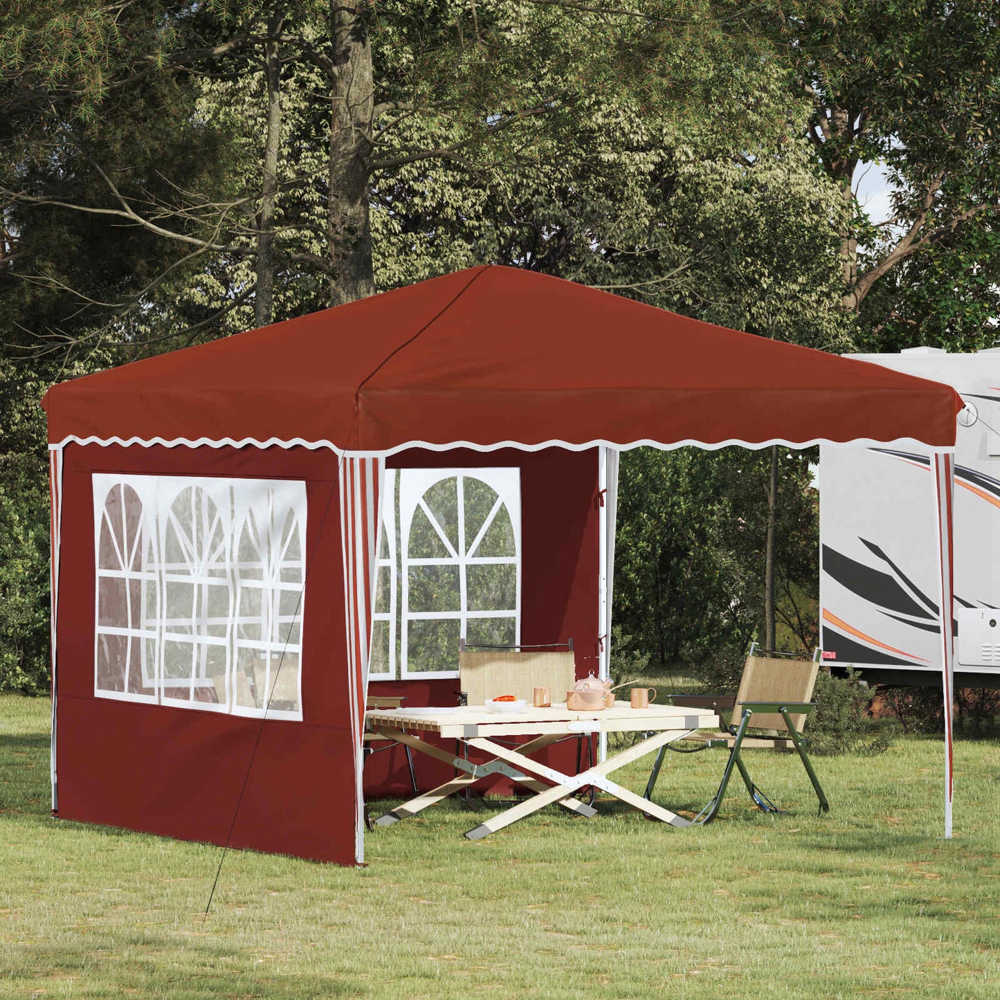 Tenda per feste a pop-up 288 x 288 x 245 cm Terracotta | homemem39