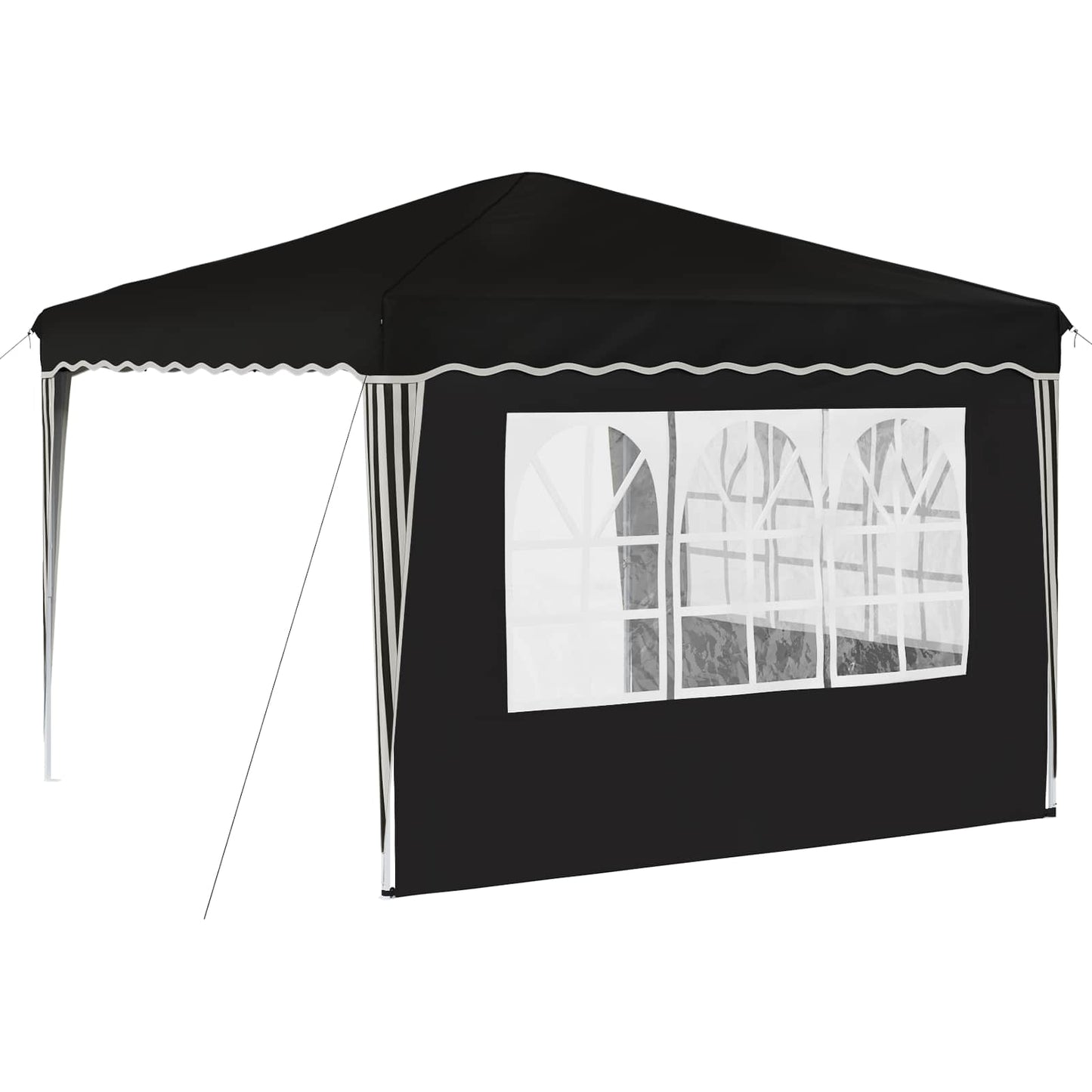 Tenda per feste a pop-up 288 x 288 x 245 cm Nero Tessuto Oxford | homemem39