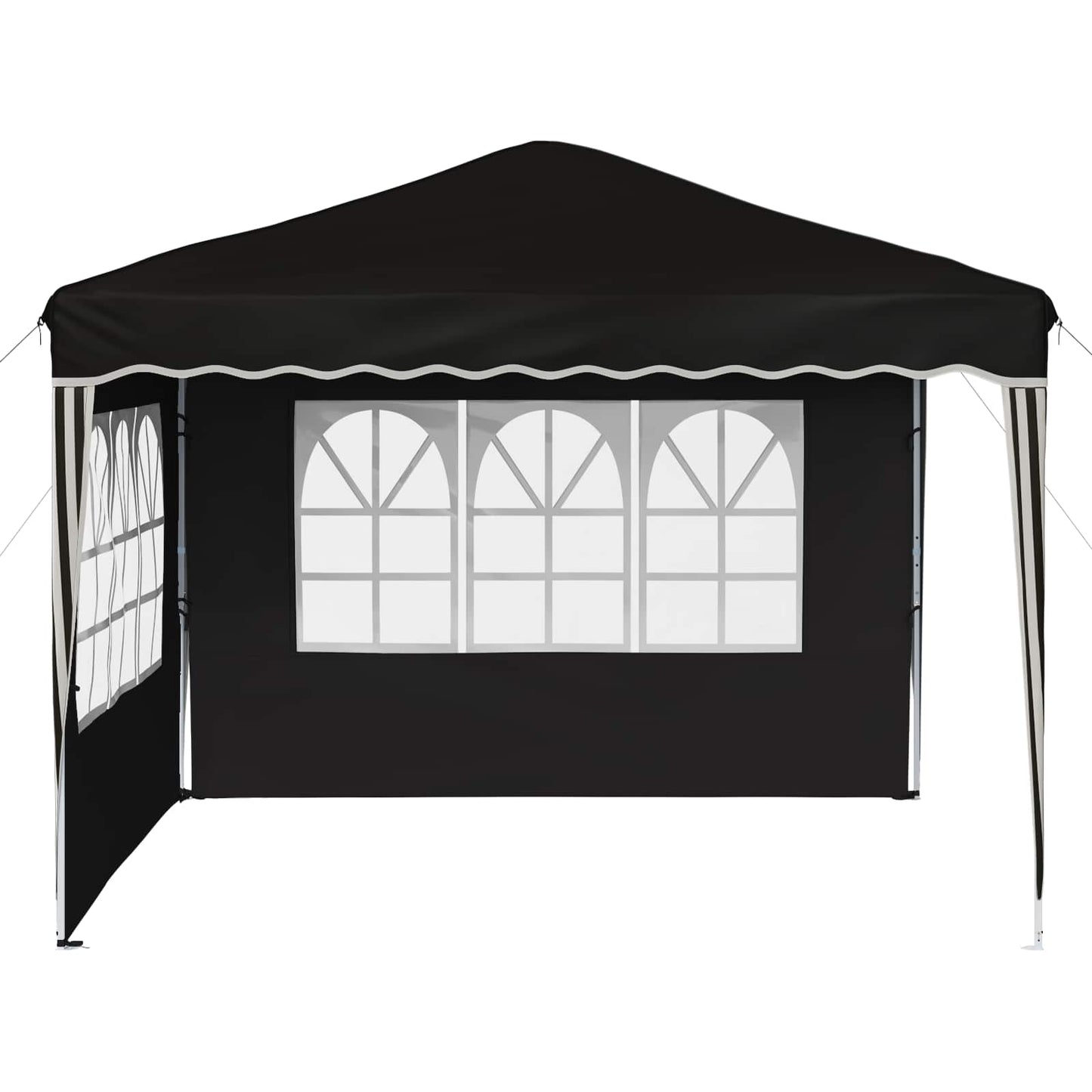 Tenda per feste a pop-up 288 x 288 x 245 cm Nero Tessuto Oxford | homemem39
