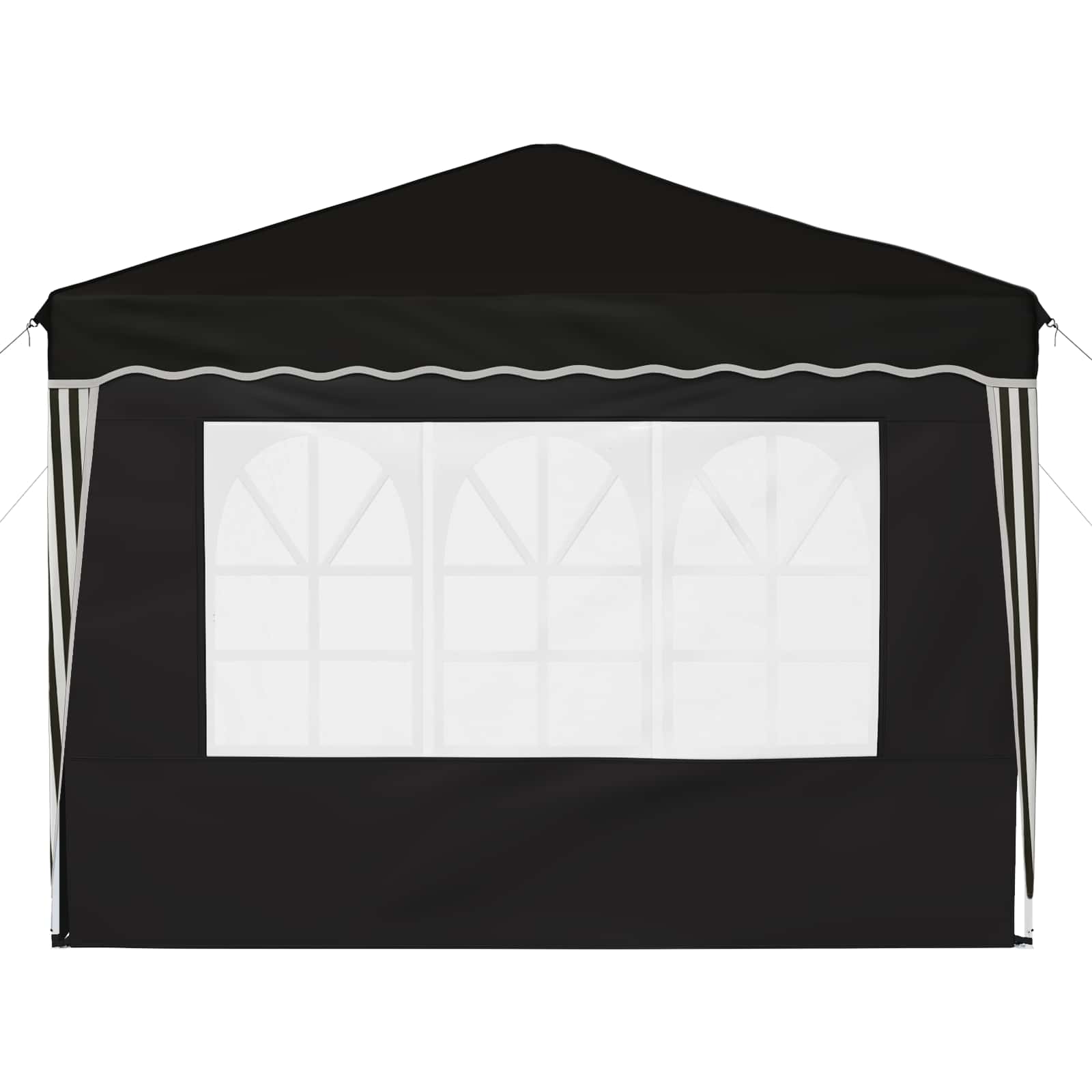 Tenda per feste a pop-up 288 x 288 x 245 cm Nero Tessuto Oxford | homemem39