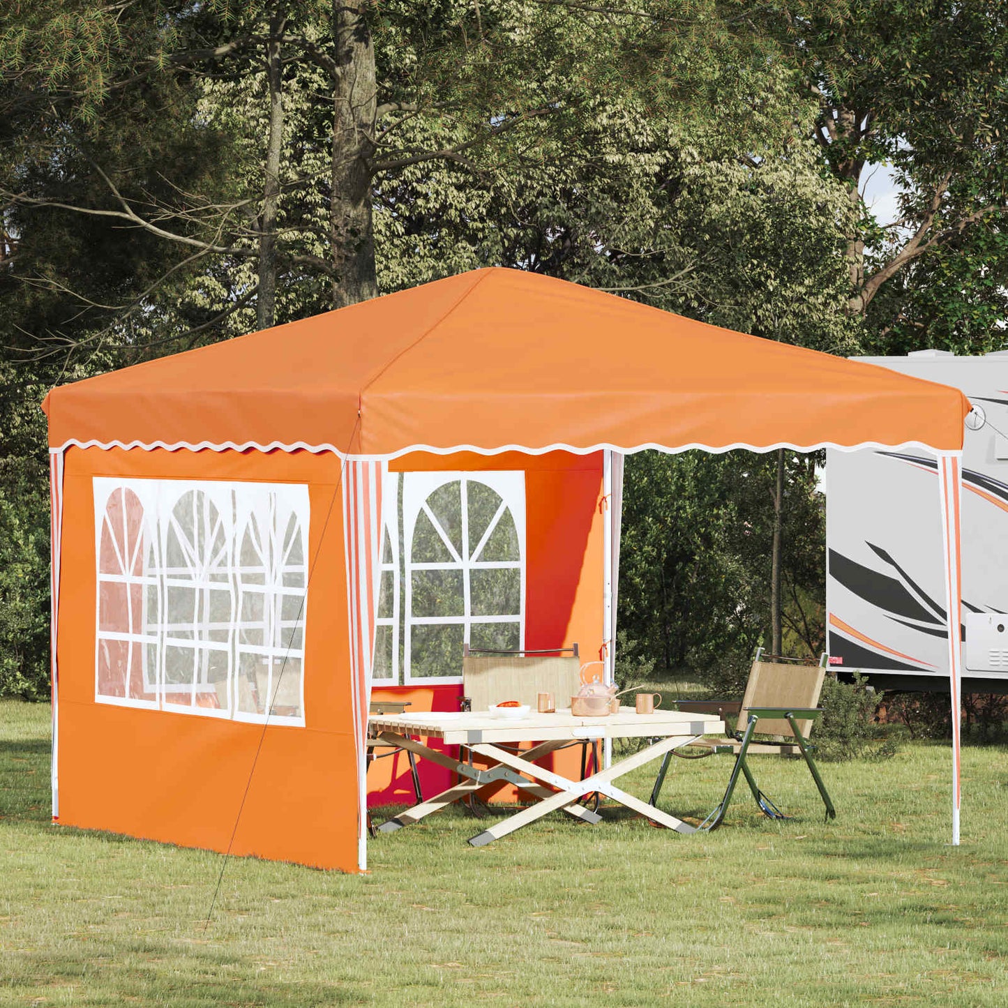 Tenda per feste a pop-up 288 x 288 x 245 cm Arancione | homemem39