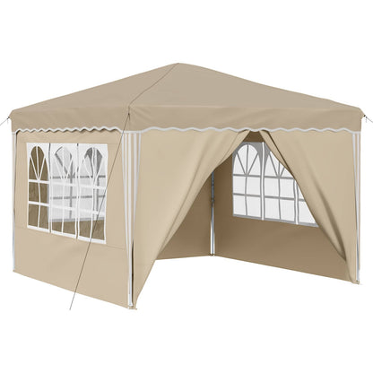 Tenda per feste a pop-up 288 x 288 x 245 cm Crema | homemem39