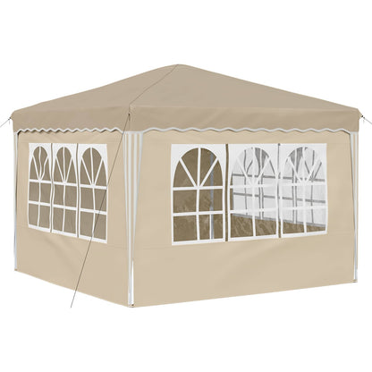 Tenda per feste a pop-up 288 x 288 x 245 cm Crema | homemem39