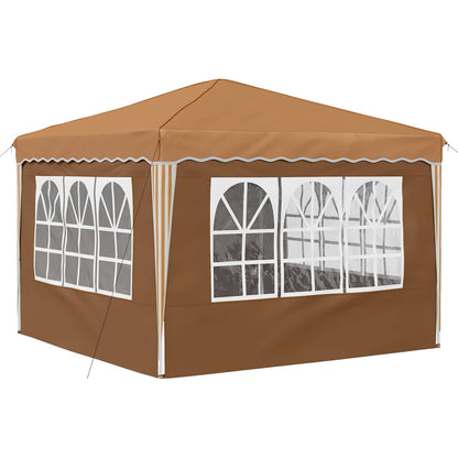 Tenda per feste a pop-up 288 x 288 x 245 cm Beige | homemem39