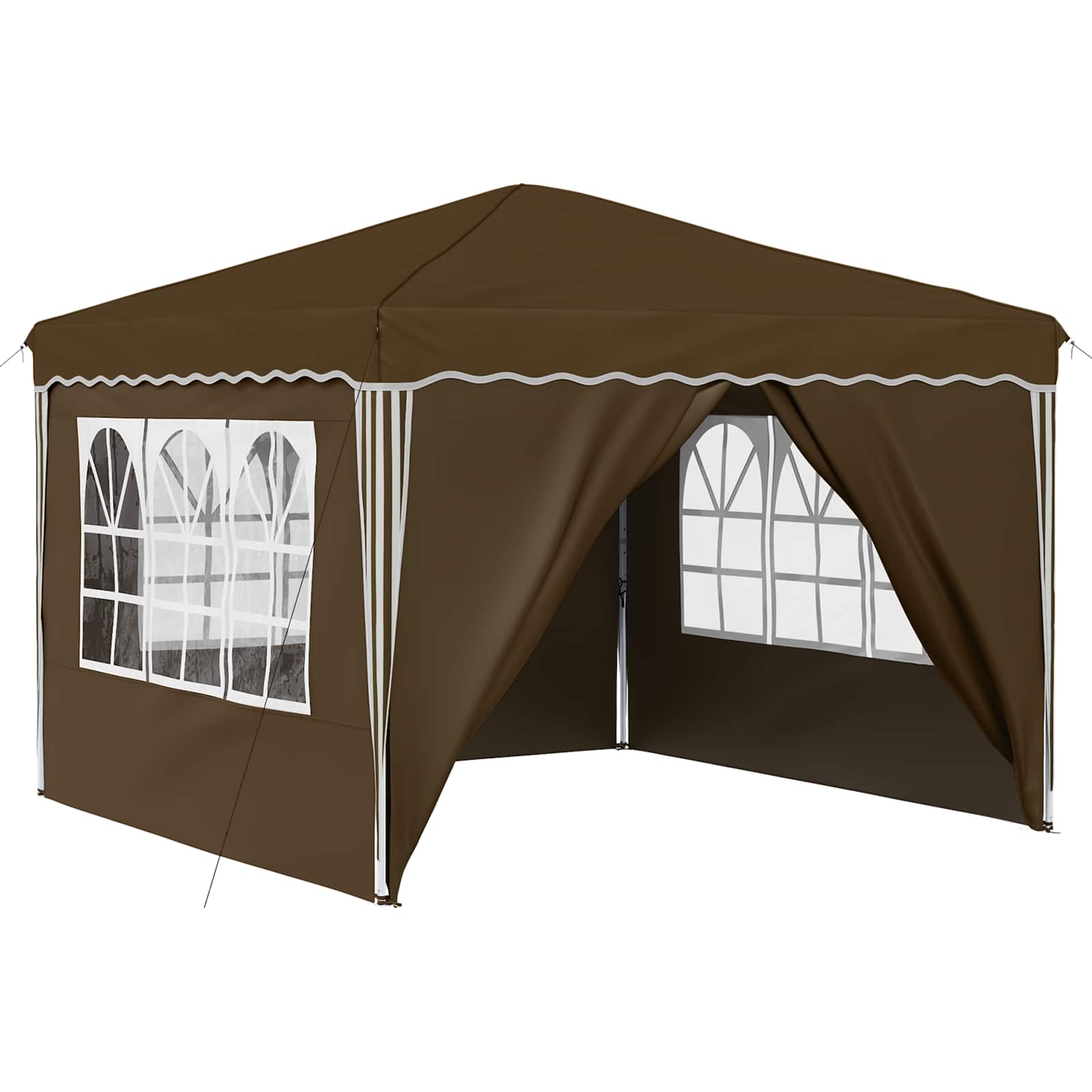 Tenda per feste a pop-up 288 x 288 x 245 cm Tortora | homemem39
