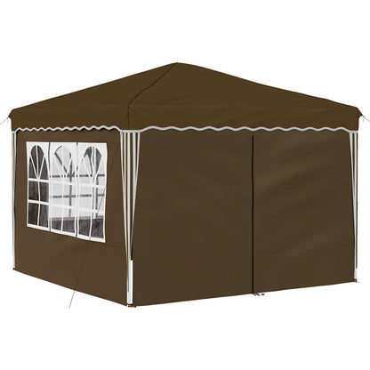 Tenda per feste a pop-up 288 x 288 x 245 cm Tortora