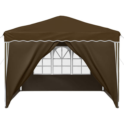 Tenda per feste a pop-up 288 x 288 x 245 cm Tortora