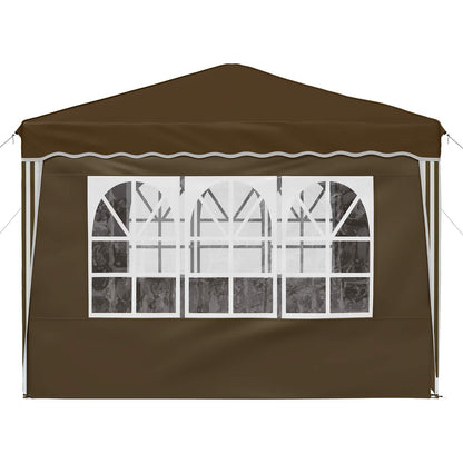 Tenda per feste a pop-up 288 x 288 x 245 cm Tortora | homemem39