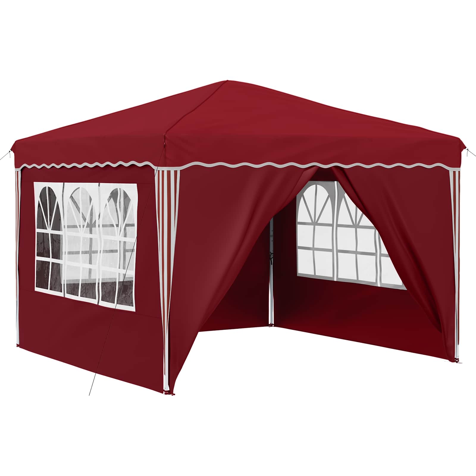 Tenda per feste a pop-up 288 x 288 x 245 cm Borgogna | homemem39