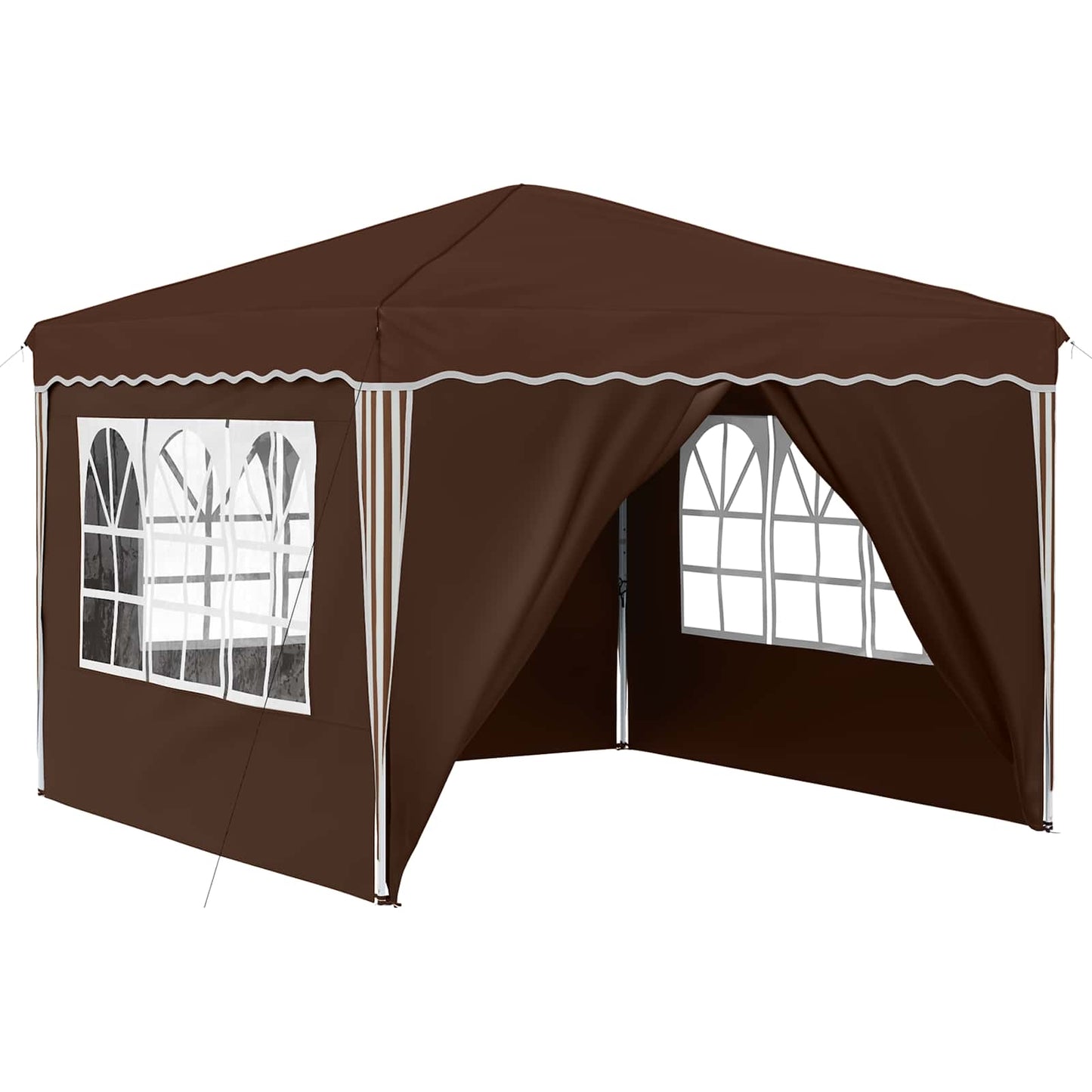 Tenda per feste a pop-up 288 x 288 x 245 cm Marrone | homemem39