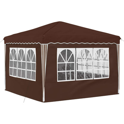 Tenda per feste a pop-up 288 x 288 x 245 cm Marrone