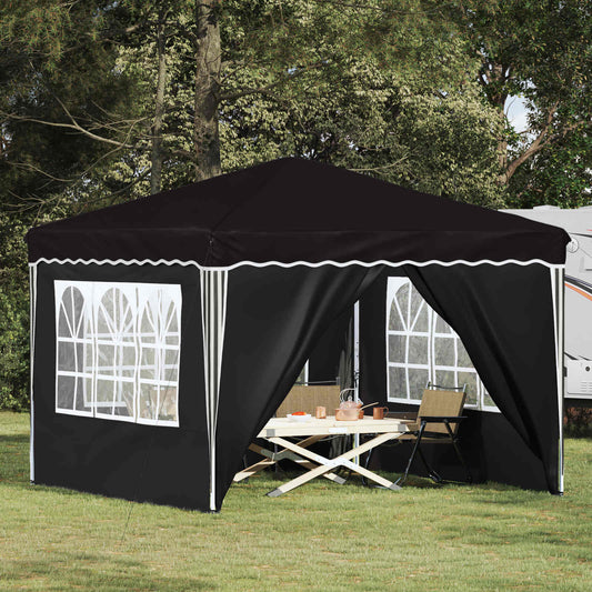 Tenda per feste a pop-up 288 x 288 x 245 cm Nero Tessuto Oxford | homemem39