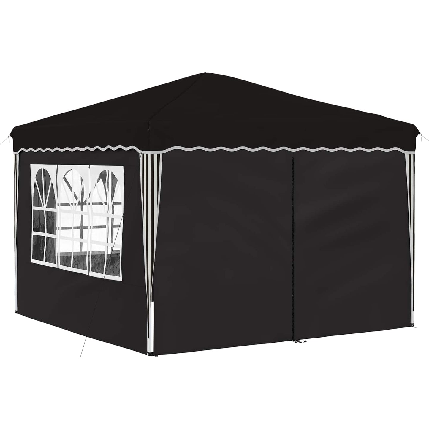 Tenda per feste a pop-up 288 x 288 x 245 cm Nero Tessuto Oxford | homemem39