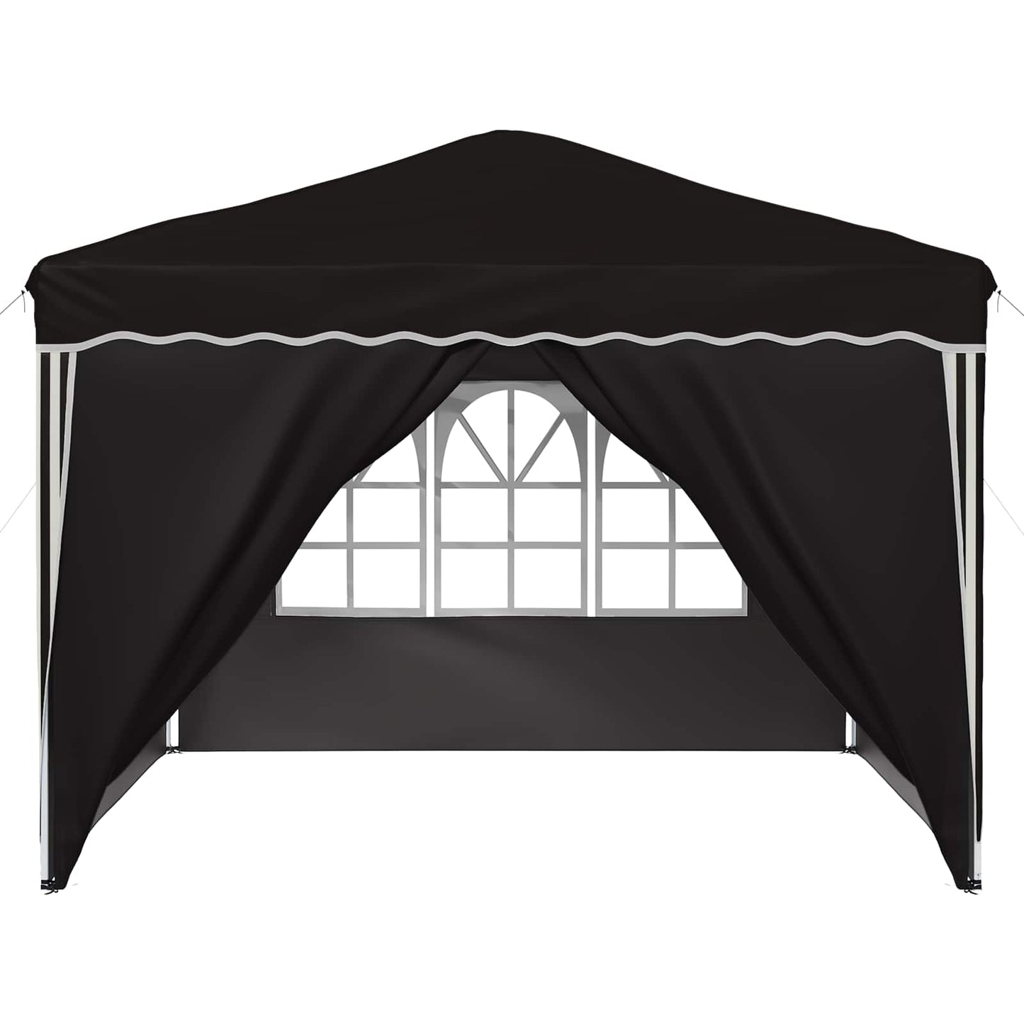 Tenda per feste a pop-up 288 x 288 x 245 cm Nero Tessuto Oxford