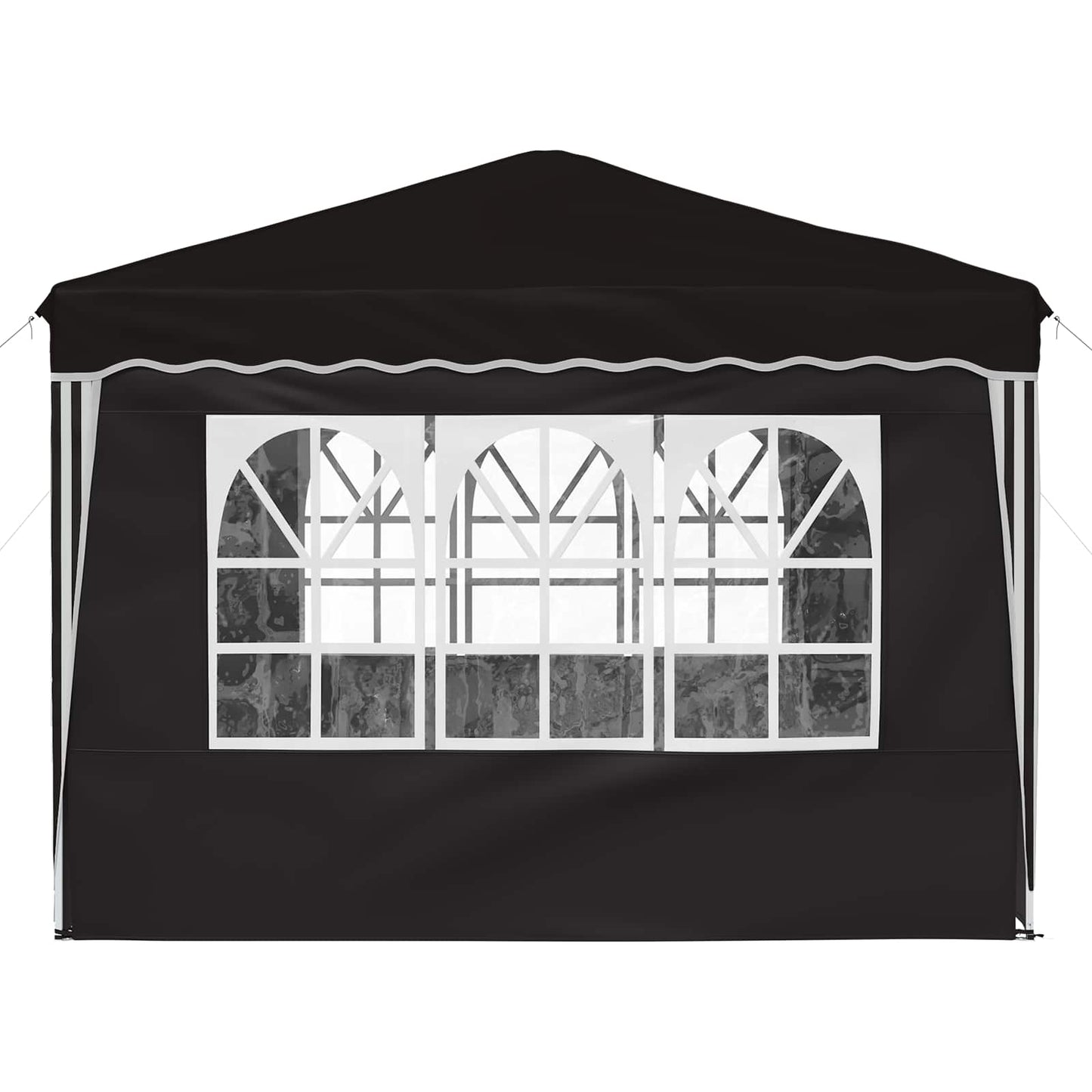 Tenda per feste a pop-up 288 x 288 x 245 cm Nero Tessuto Oxford