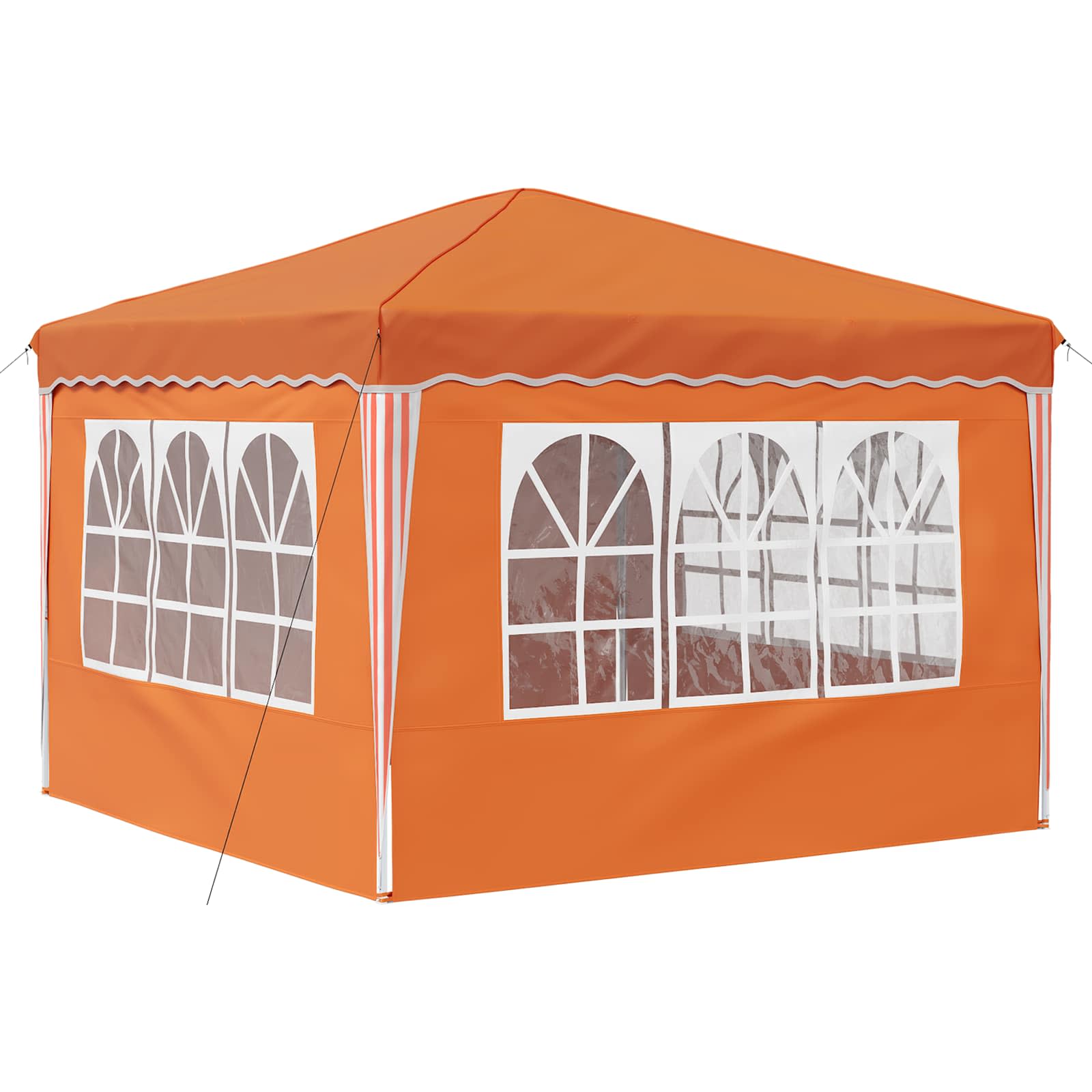 Tenda per feste a pop-up 288 x 288 x 245 cm Arancione | homemem39