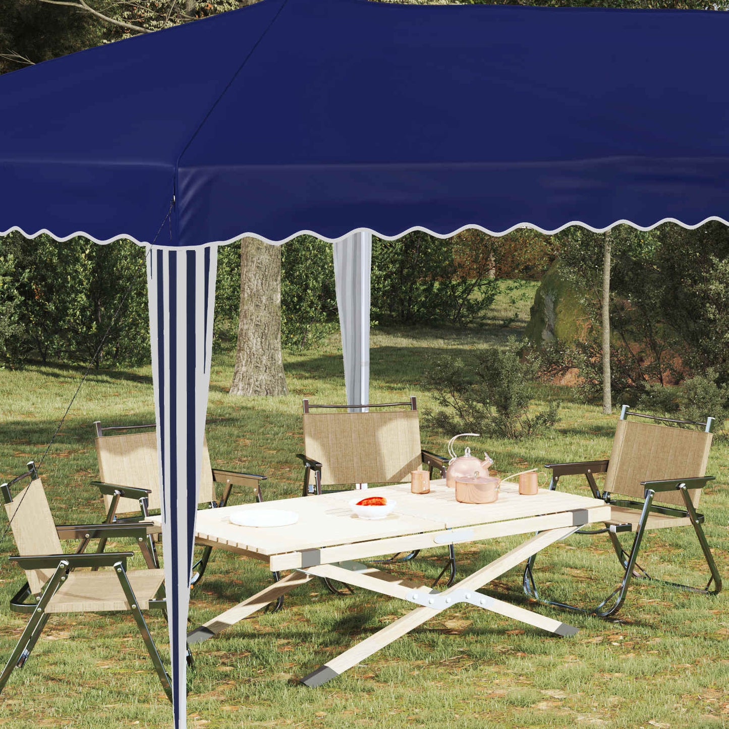 Tenda per feste a pop-up 575 x 290 x 245 cm Blu | homemem39