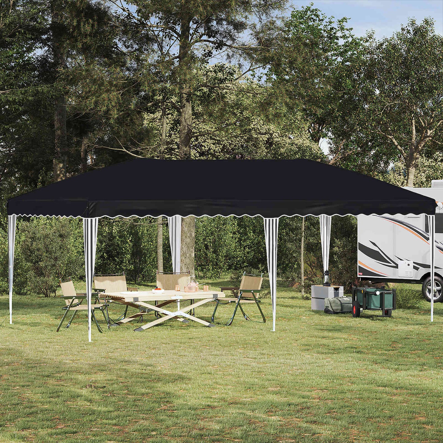 Tenda per feste a pop-up 575 x 290 x 245 cm Antracite | homemem39