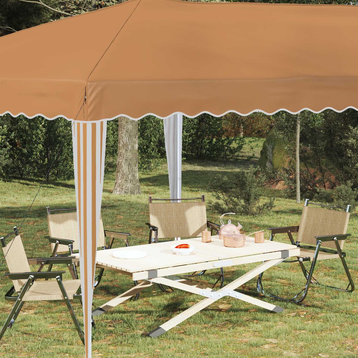 Tenda per feste a pop-up 575 x 290 x 245 cm Beige | homemem39
