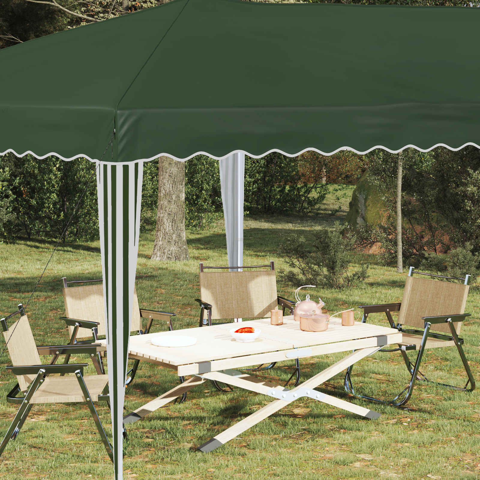 Tenda per feste a pop-up 575 x 290 x 245 cm Verde | homemem39