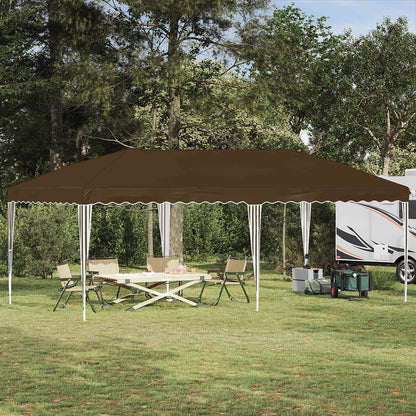 Tenda per feste a pop-up 575 x 290 x 245 cm Tortora | homemem39