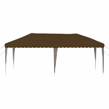 Tenda per feste a pop-up 575 x 290 x 245 cm Tortora