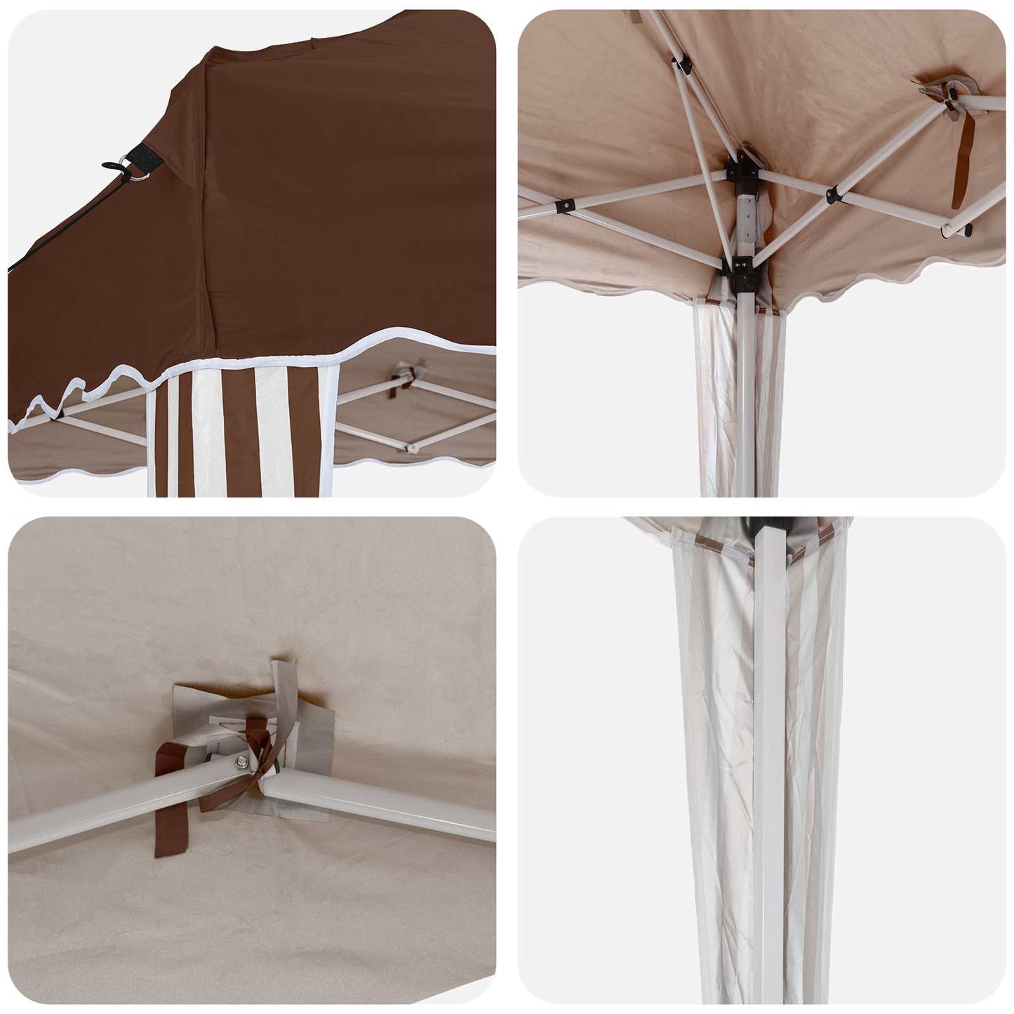 Tenda per feste a pop-up 575 x 290 x 245 cm Marrone | homemem39