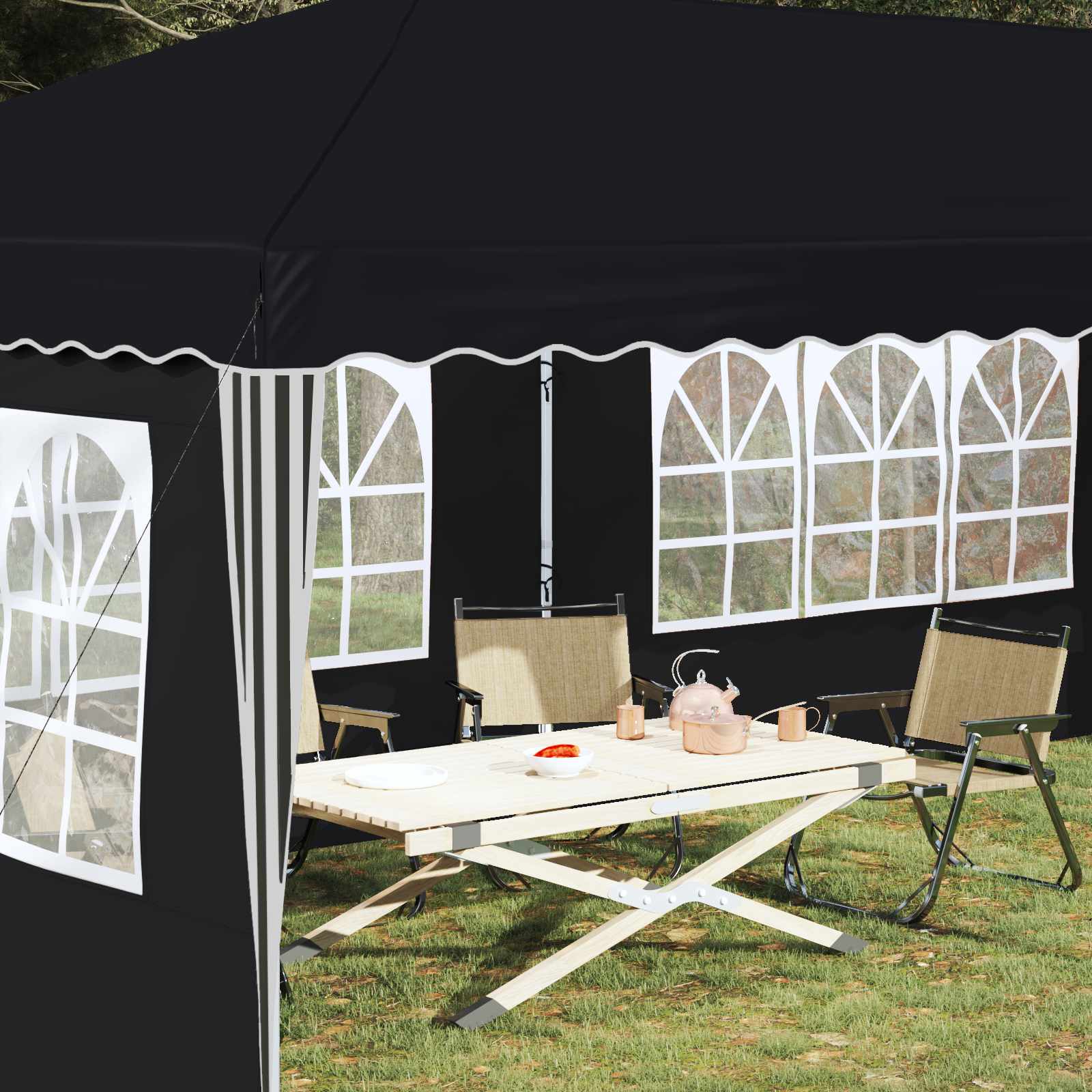Tenda per feste a pop-up 575 x 289 x 245 cm Antracite | homemem39