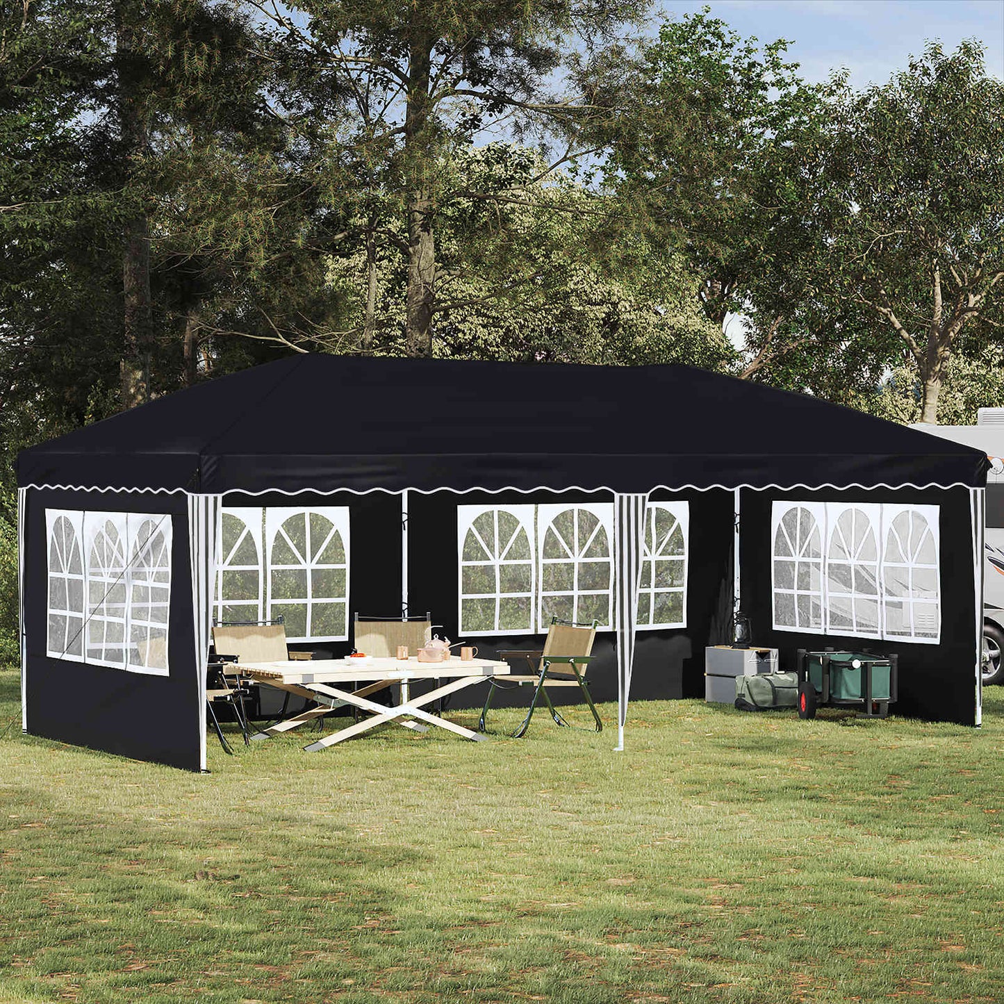 Tenda per feste a pop-up 575 x 289 x 245 cm Antracite | homemem39