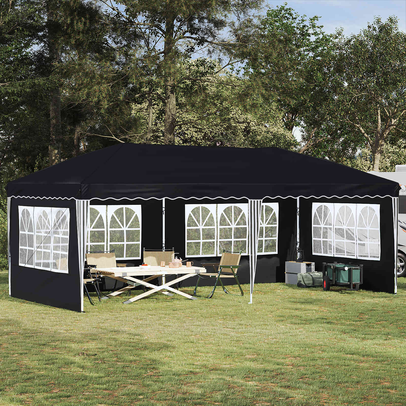 Tenda per feste a pop-up 575 x 289 x 245 cm Antracite | homemem39