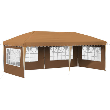 Tenda per feste a pop-up 575 x 289 x 245 cm Beige | homemem39