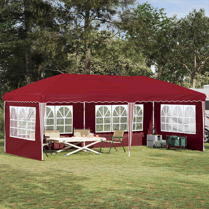 Tenda per feste a pop-up 575 x 289 x 245 cm Borgogna | homemem39