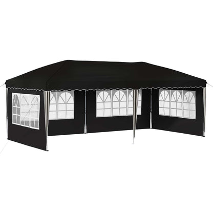 Tenda per feste a pop-up 575 x 289 x 245 cm Nero | homemem39