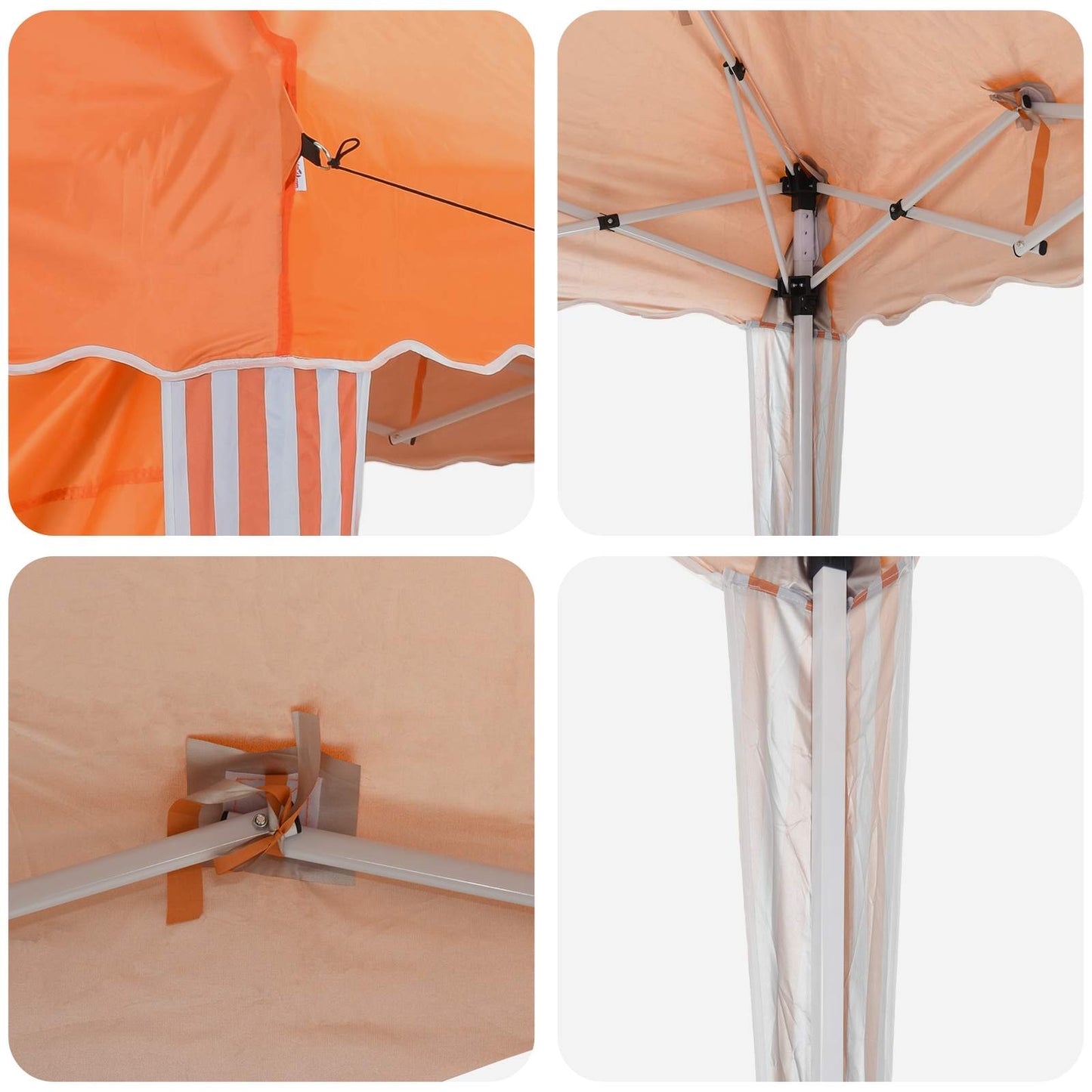 Tenda per feste a pop-up 575 x 289 x 245 cm Arancione | homemem39