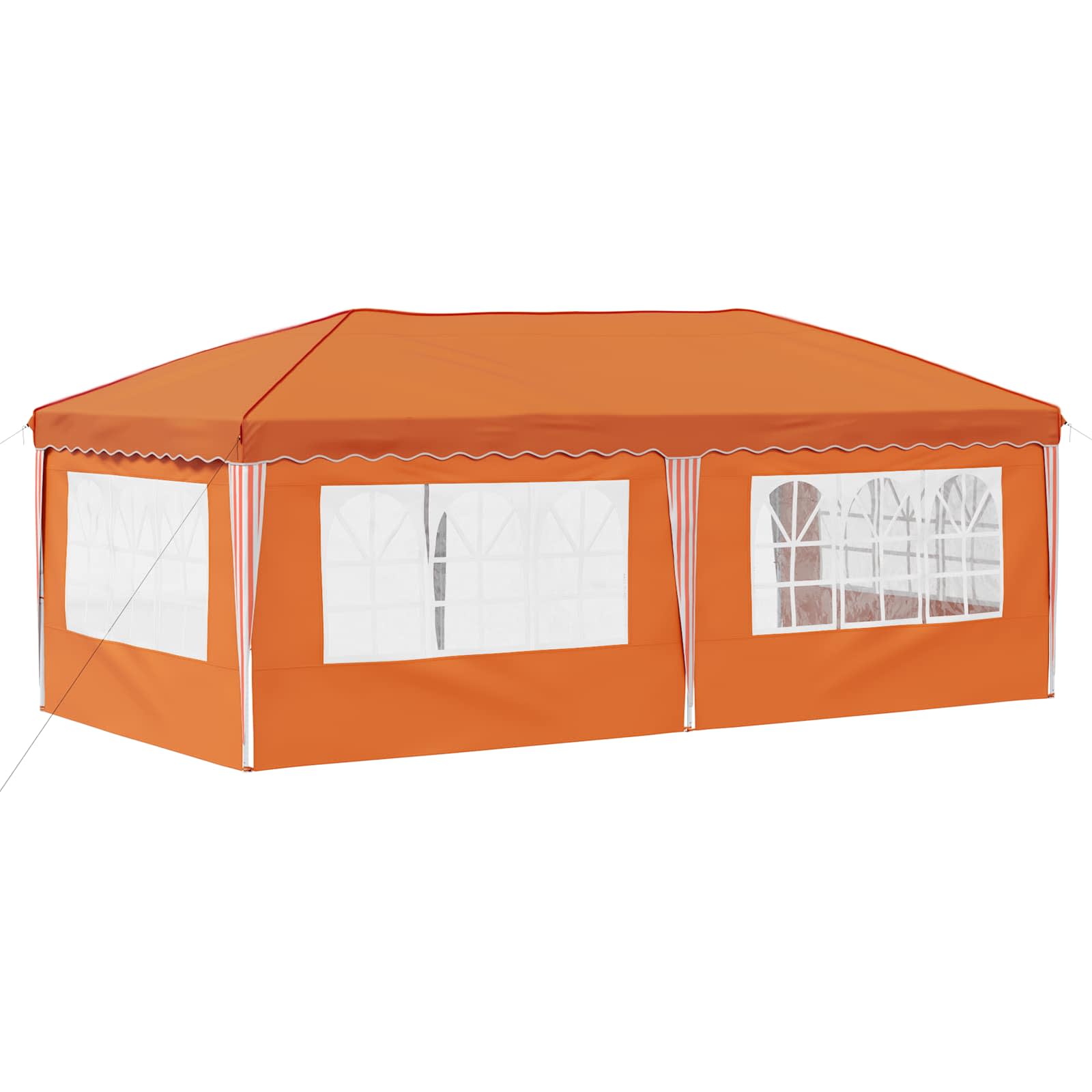 Tenda per feste a pop-up 575 x 289 x 245 cm Arancione | homemem39