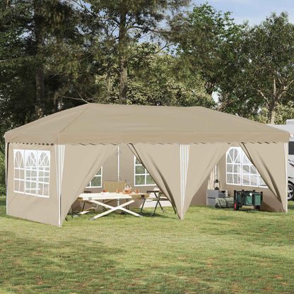 Tenda per feste a pop-up 575 x 288 x 245 cm Crema | homemem39