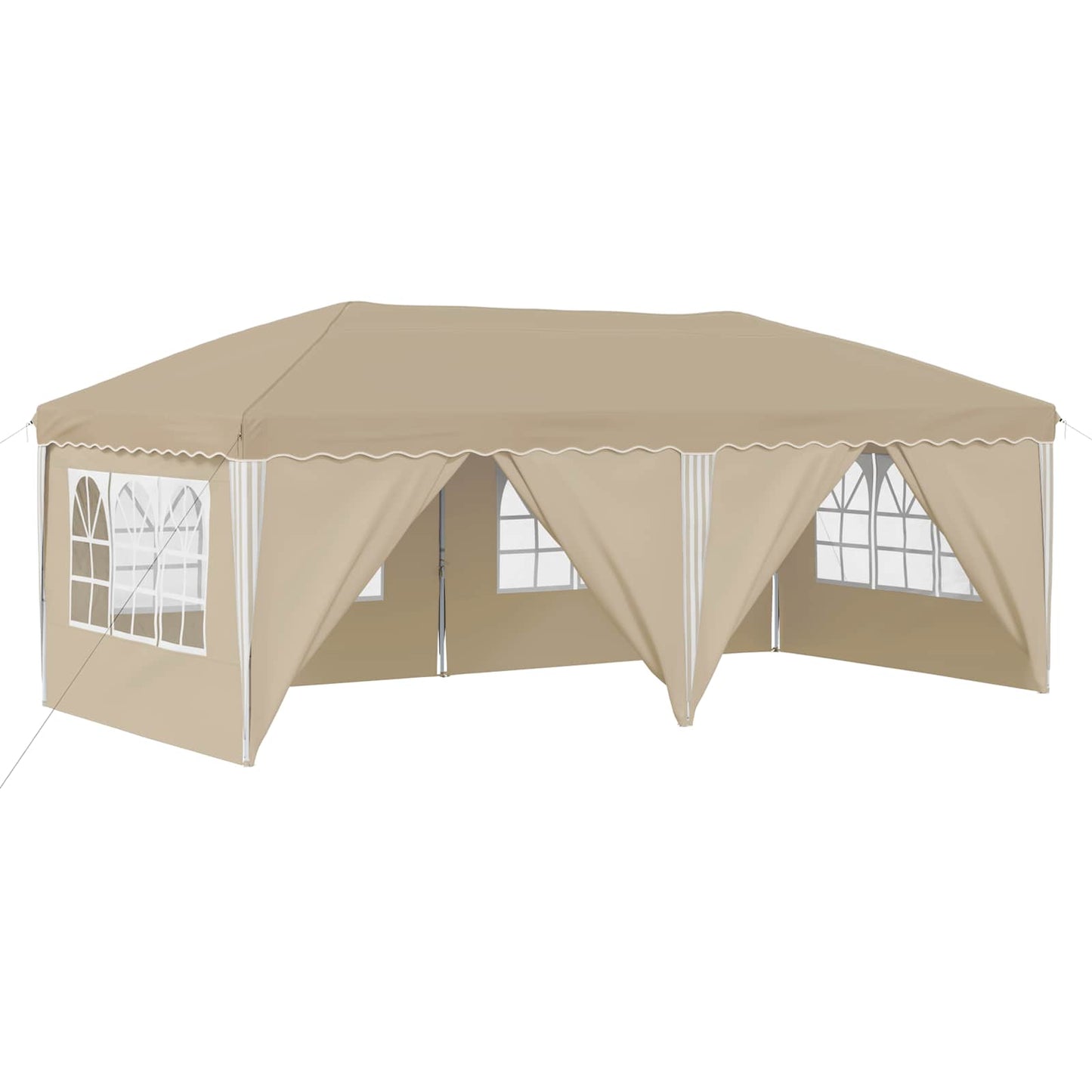 Tenda per feste a pop-up 575 x 288 x 245 cm Crema