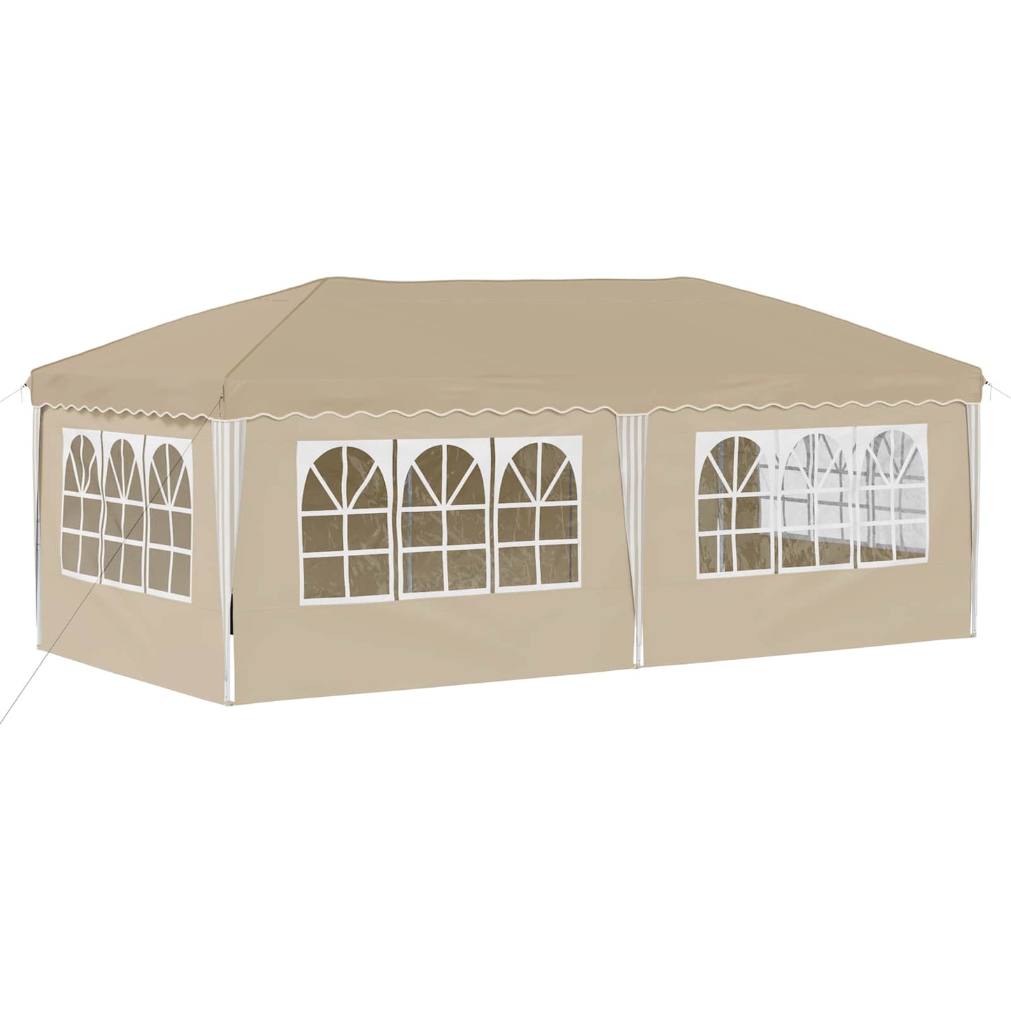 Tenda per feste a pop-up 575 x 288 x 245 cm Crema