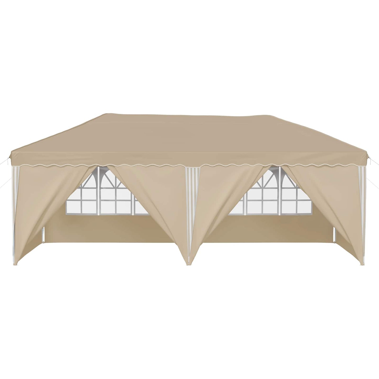 Tenda per feste a pop-up 575 x 288 x 245 cm Crema