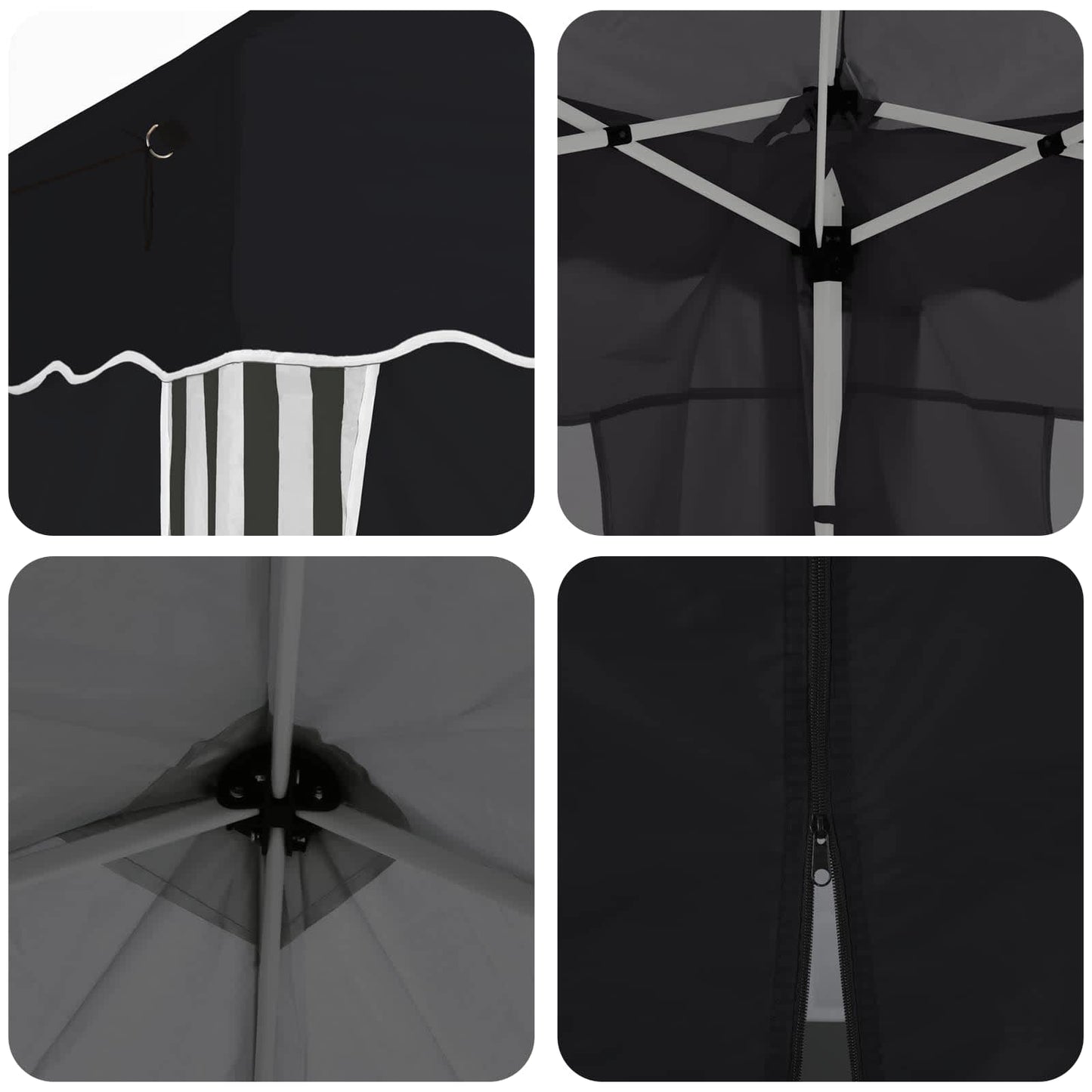 Tenda per feste a pop-up 575 x 288 x 245 cm Antracite