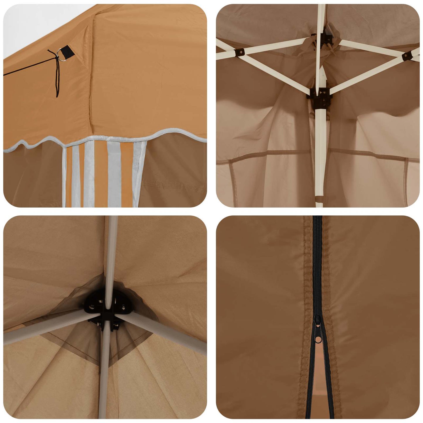 Tenda per feste a pop-up 575 x 288 x 245 cm Beige