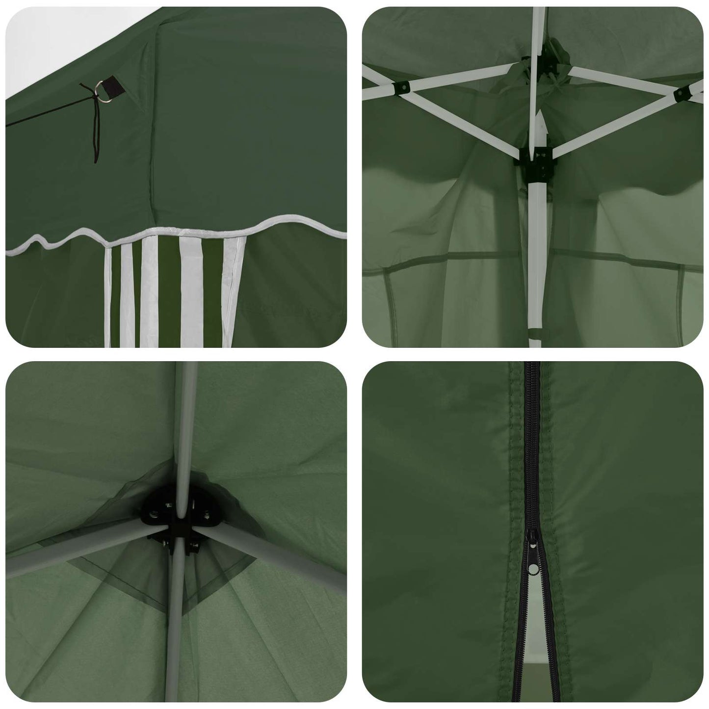 Tenda per feste a pop-up 575 x 288 x 245 cm Verde