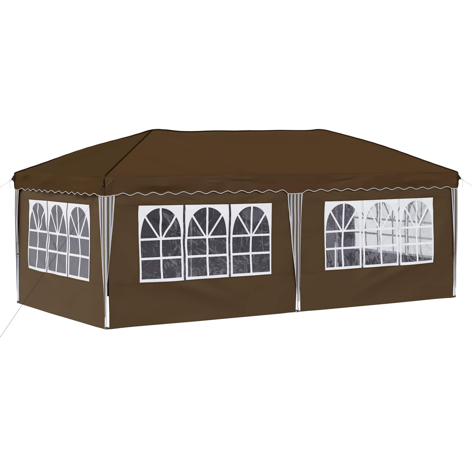 Tenda per feste a pop-up 575 x 288 x 245 cm Tortora | homemem39